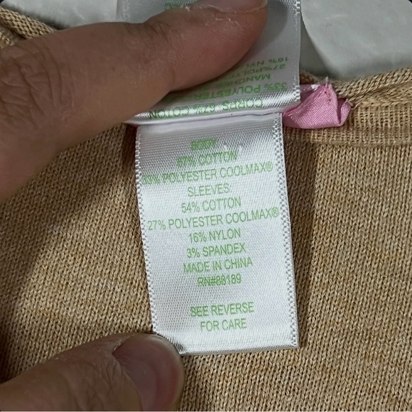 Lilly Pulitzer Ramona Fringe Open Side Sweater Camel Tan Size XS - Picture 9 of 10